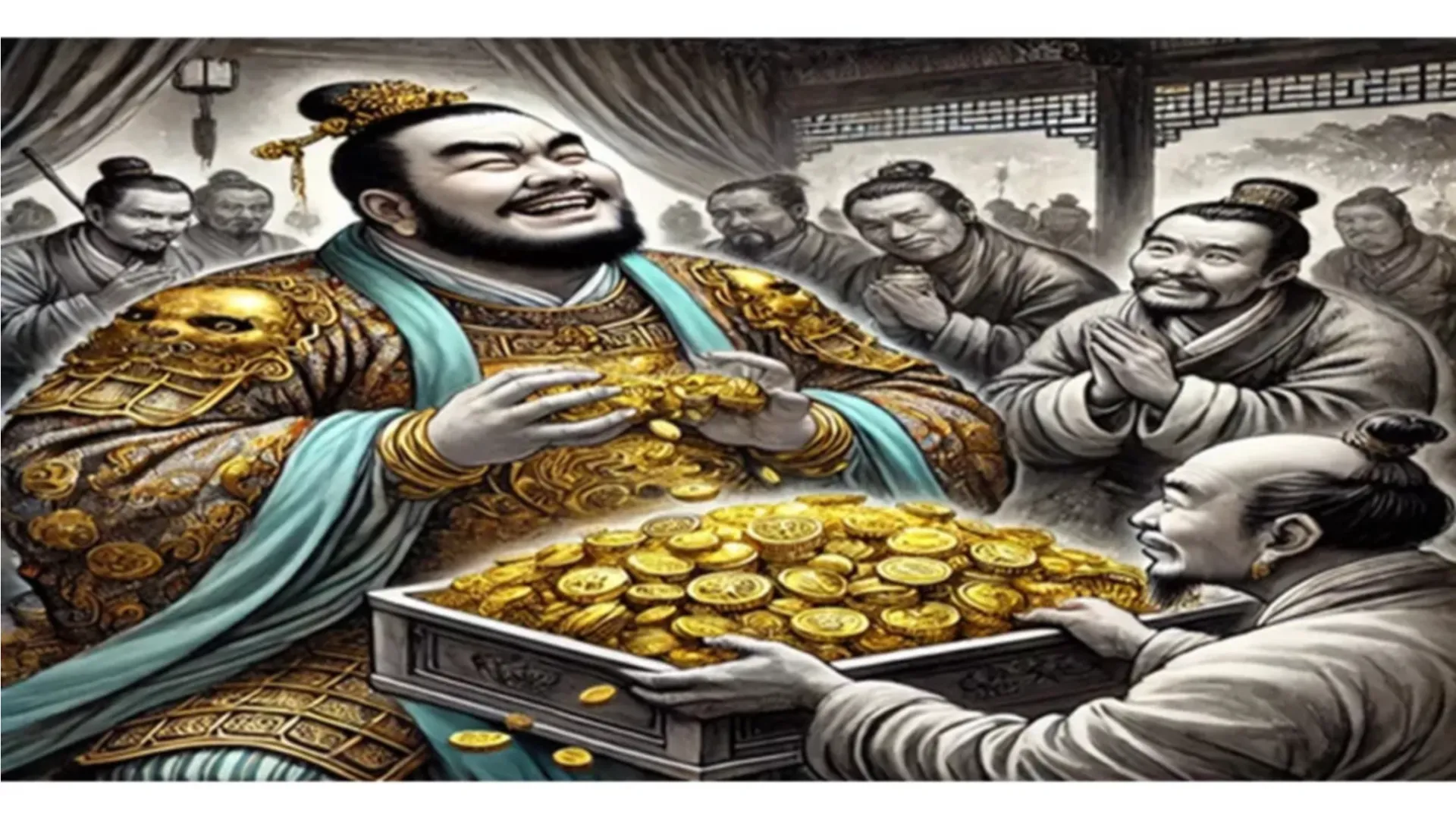 Trương Cáp cướp bóc tài sản của dân chúng (Nguồn Internet)