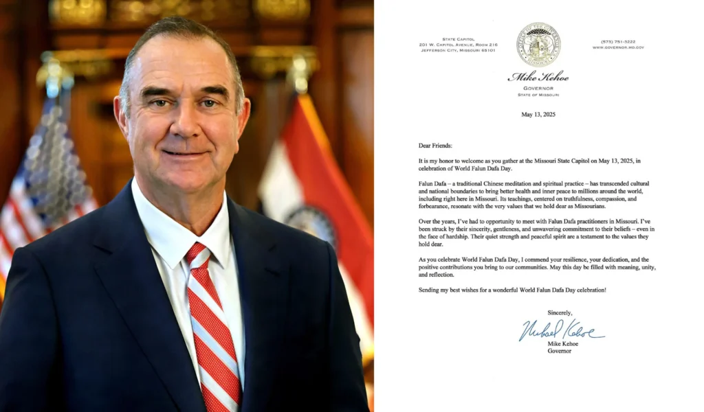 Thư chúc mừng từ Thống đốc Missouri Mike Kehoe
