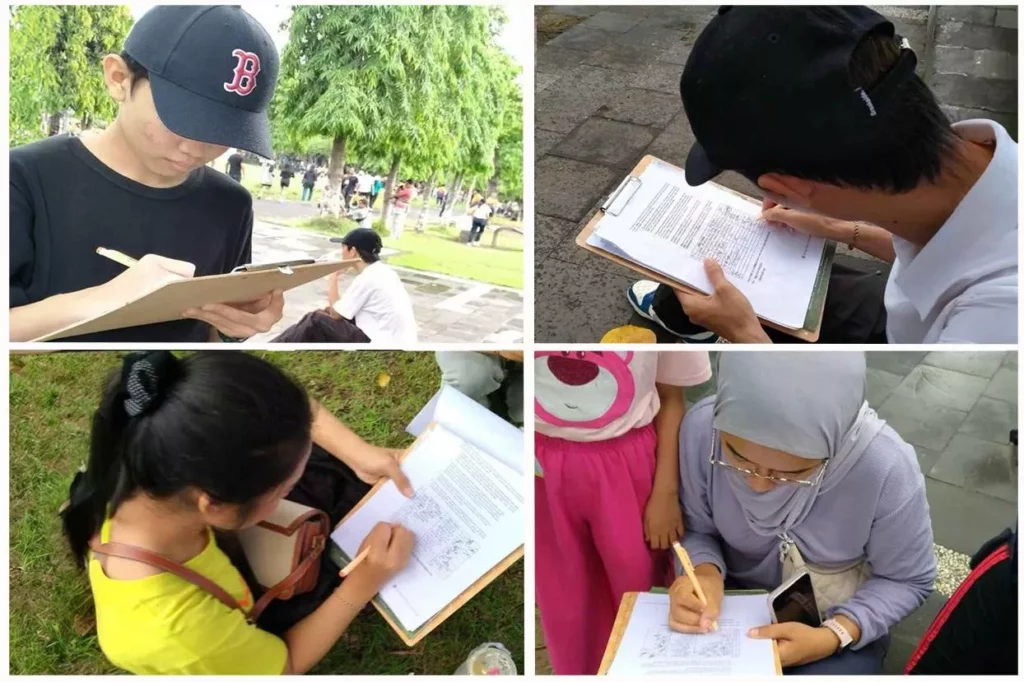 Người dân từ mọi tầng lớp ở Bali đã ký vào bản kiến nghị nhằm chấm dứt hành vi cưỡng bức thu hoạch nội tạng từ các học viên Pháp Luân Công tại Trung Quốc của ĐCSTQ.