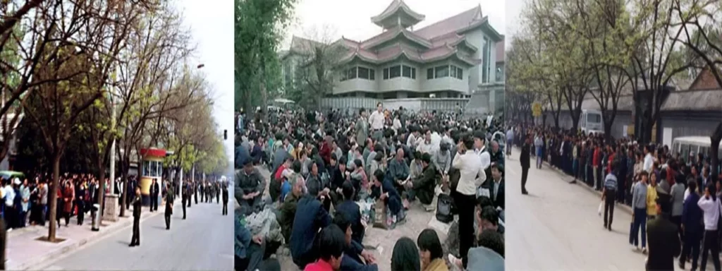 Hình ảnh tư liệu về cuộc thỉnh nguyện tại Trung Nam Hải.