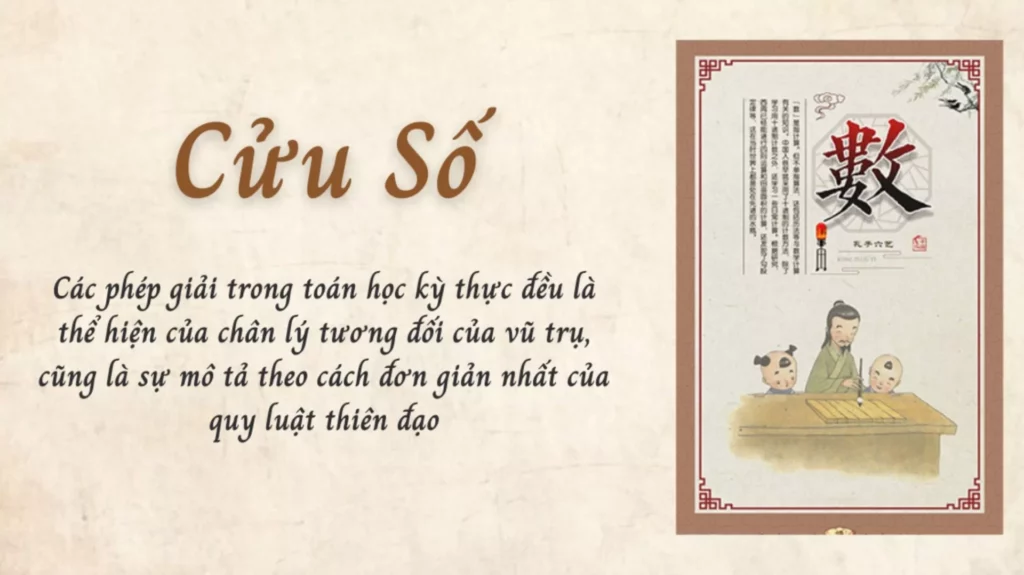 “Cửu Số” với các phép giải toán học thể hiện của chân lý tương đối của vũ trụ