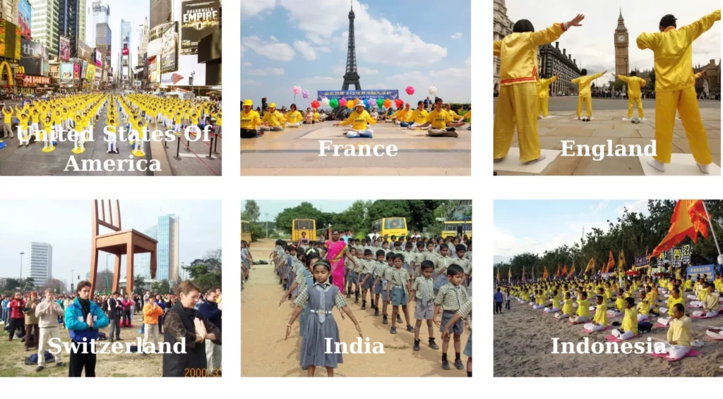 Hình ảnh các học viên Pháp Luân Công trên thế giới
