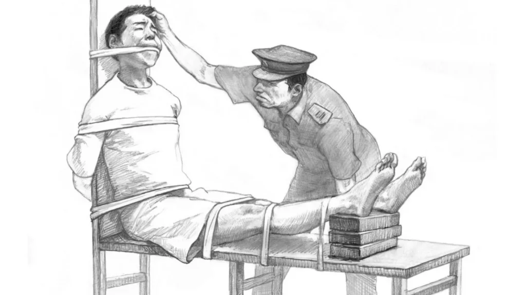 Hình thức tra tấn học viên Pháp Luân Công bằng ghế cọp