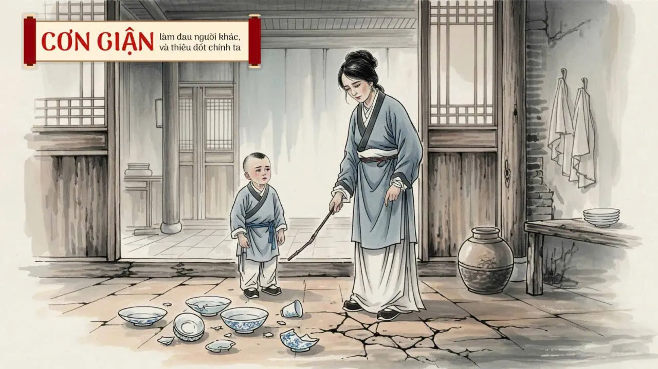 Cơn giận làm đau người khác, và thiêu đốt chính ta