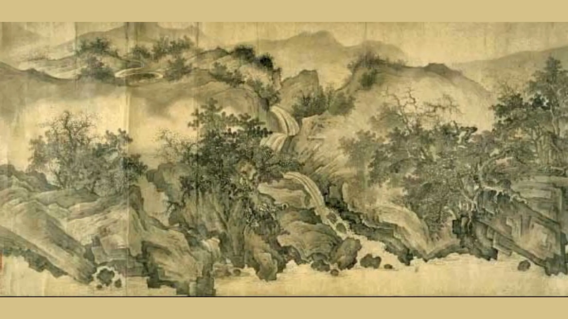 Một phần bức “Sơn âm đồ” – Vương Duy, thời Đường (Ảnh: epochtimes)