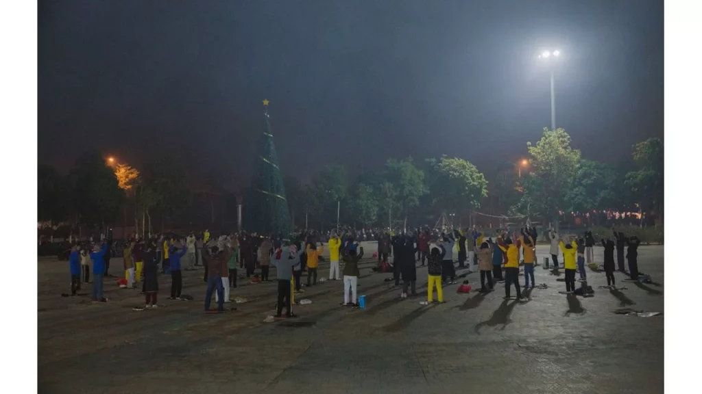 Học viên luyện công tập thể tại Bắc Ninh -2