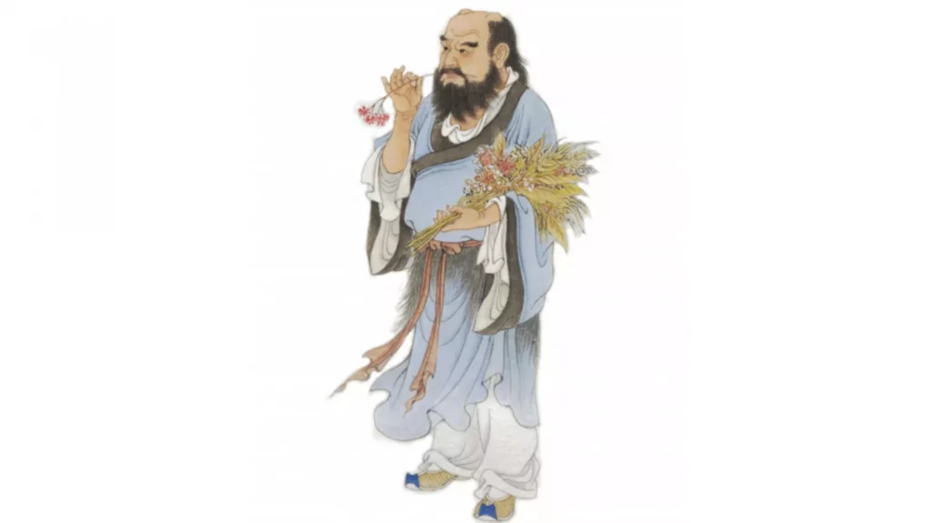 Tranh Thần Nông nếm bách thảo